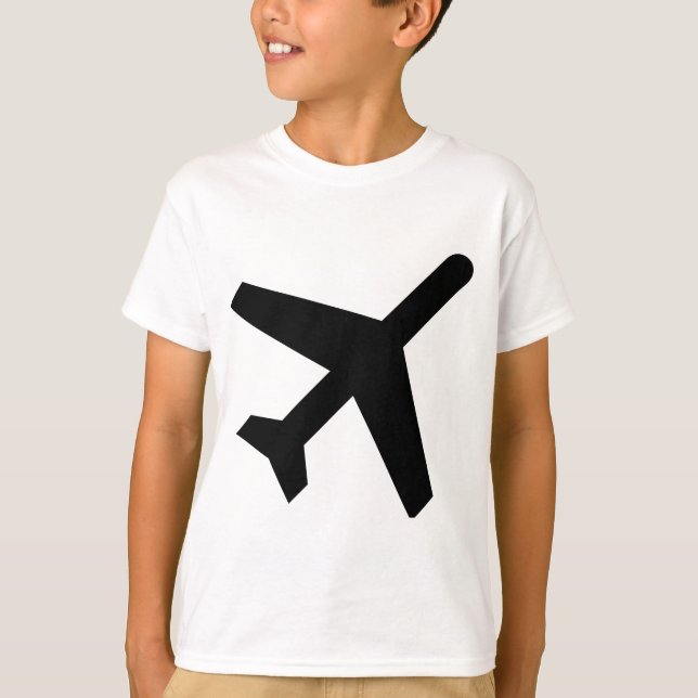 AIGA Abfahrt-Zeichen (Flugzeug) T-Shirt (Vorderseite)