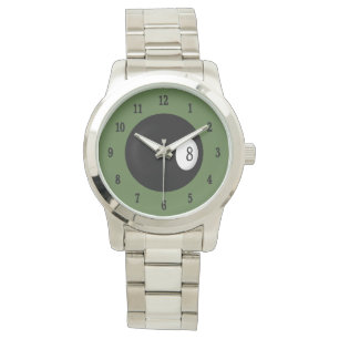 Aight Ball Billiard Thema Armbanduhr