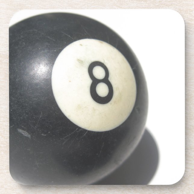 Aight Ball Getränkeuntersetzer (Vorderseite)