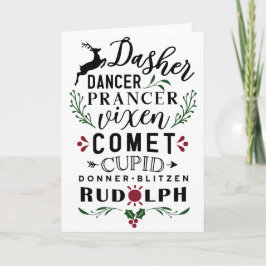 Aight Tiny Reindeer Karte