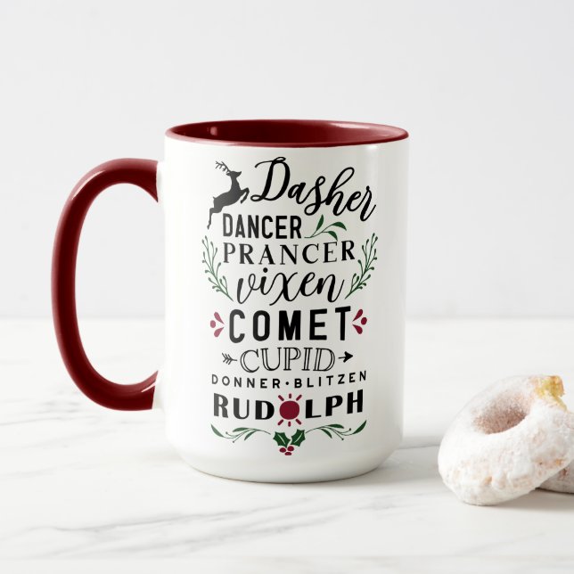 Aight Tiny Reindeer Tasse (Mit Donut)