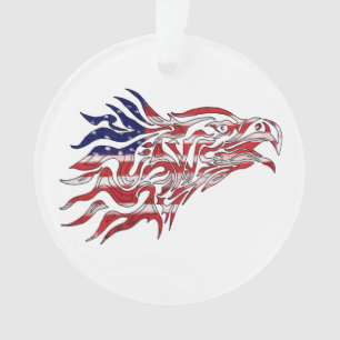 Aigle à drapeau peint