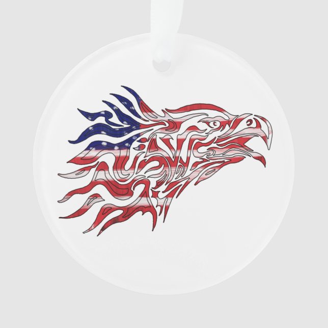 Aigle à drapeau peint (devant)