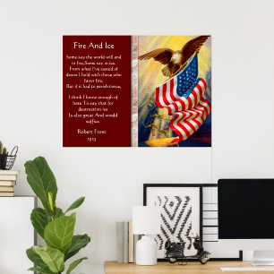 Aigle À Pommes Et À Glaces 4 juillet Affiches