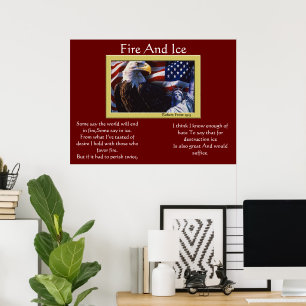 Aigle À Pommes Et À Glaces 4 juillet Affiches