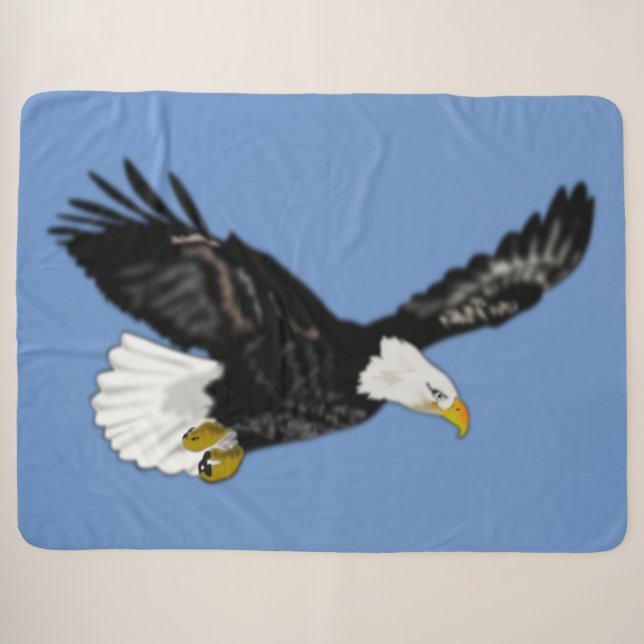 Aigle à tête volante couverture Sherpa - Choisir l (Devant (Horizontal))