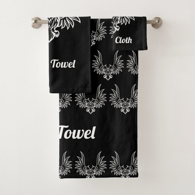 Aigle avec deux têtes Serviette de bain ensemble (En situation)