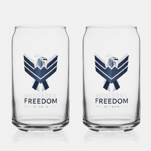 Aigle bleu stylisé "Liberté intérieure"