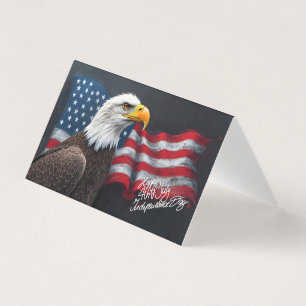 Aigle chauve avec drapeau américain Art du 4 juill