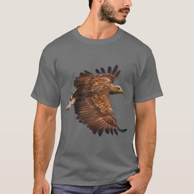 Aigle en vol Tshirt foncé (Devant)