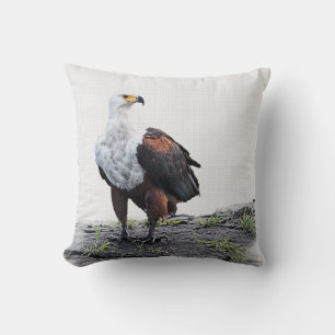 Aigle et coeurs coussins à deux côtés