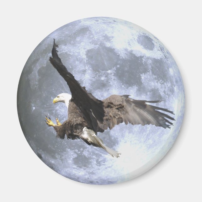 Aigle et PLEINE LUNE d'atterrissage et aimant de l (Devant)