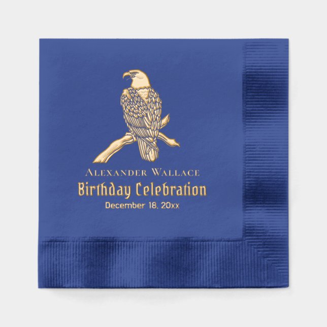 Aigle Majestic Bald Sur Branche Anniversaire Nom d (Recto)