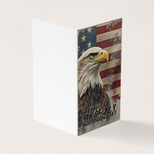 Aigle majestueux et drapeau – Esprit de liberté