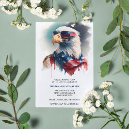 Aigle patriotique 4 juillet invitations