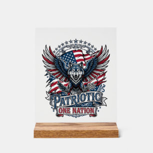 Aigle Patriotique Loup Hybride Animal Hybride Patr