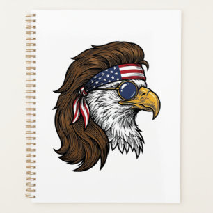 Aigle patriotique Mullet Gravure vintage vecteur D