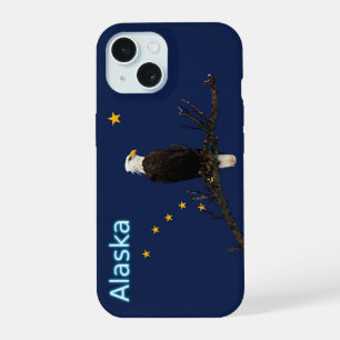 Aigle royal d'Alaska et drapeau