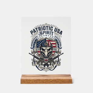 Aigle Tactique Patriotique Crâne Inspiré Militaire