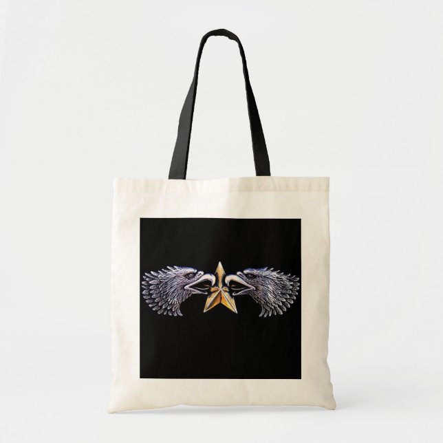 Aigles d'argent avec Sac fourre-tout Gold Star (Devant)