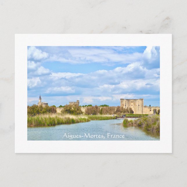 Aigues-Mortes, Walled City, Provence, Frankreich Postkarte (Vorderseite)
