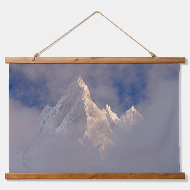 Aiguille de Blaitiere | Frankreich Wandteppich Mit Holzrahmen (Vorne)