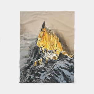 Aiguille des Deux Aigles Sonnenaufgang, Chamonix Fleecedecke