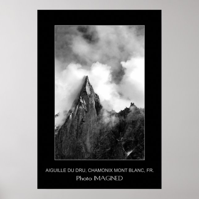 AIGUILLE DU DRU, VALEE DE CHAMONIX, FRANKREICH POSTER (Vorne)
