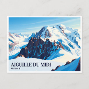 Aiguille du Midi Chamonix Frankreich Postkarte