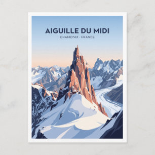 Aiguille du Midi, Chamonix, Französische Alpen, Fr Postkarte