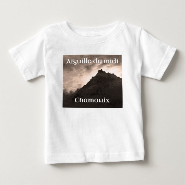 Aiguille du Midi, Mont Blanc Baby T-shirt (Vorderseite)