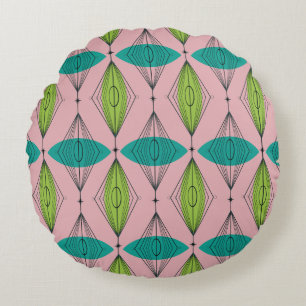 Aiguille rose atomique et Coussin rond Starbursts