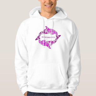 Aihe (Delphine) Hoodie oder T-Shirt - Rosa auf