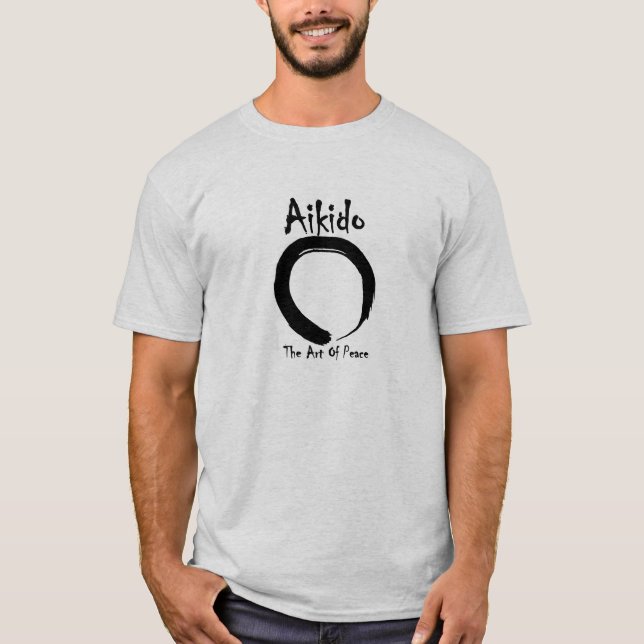 Aikido die Kunst des Friedens T-Shirt (Vorderseite)