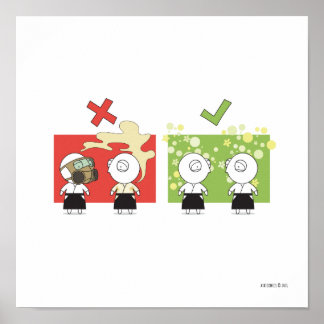 Aikido - Dojo-Regel #1 Poster