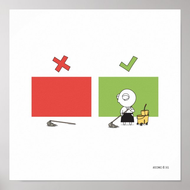 Aikido - Dojo-Regel #6 Poster (Vorne)