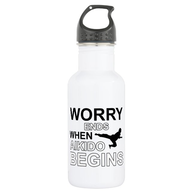 Aikido-Entwürfe Trinkflasche (Vorderseite)