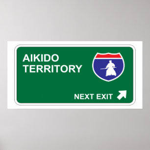 Aikido-folgender Ausgang Poster