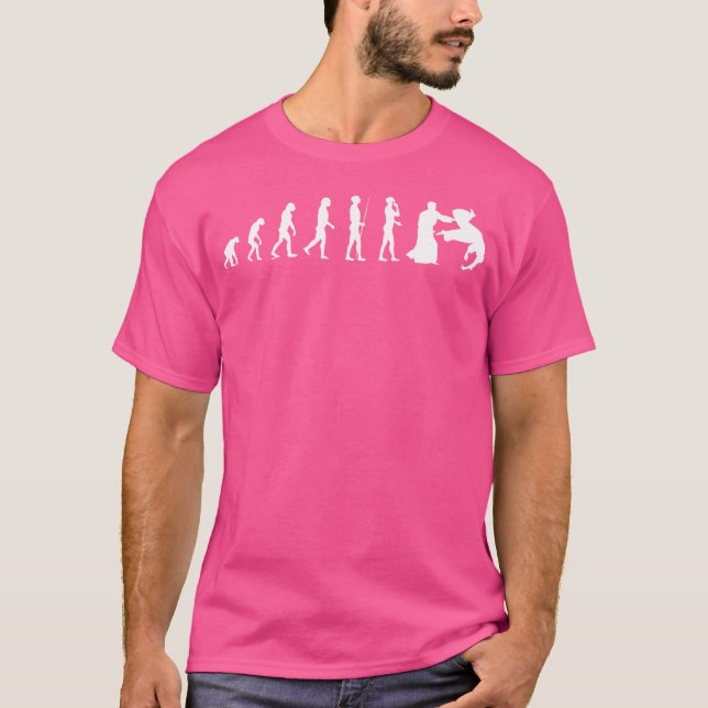 Aikido Funny Evolution T-Shirt (Vorderseite)