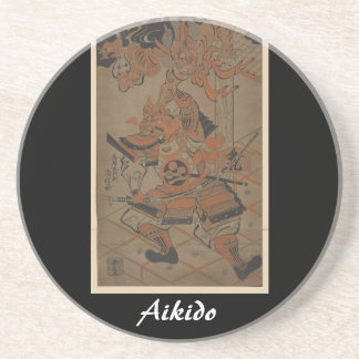 Aikido-Japaner-Kampfkunst Getränkeuntersetzer