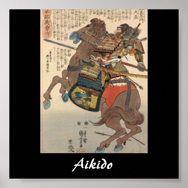 Aikido Japanese Martial Art Poster (Vorne)