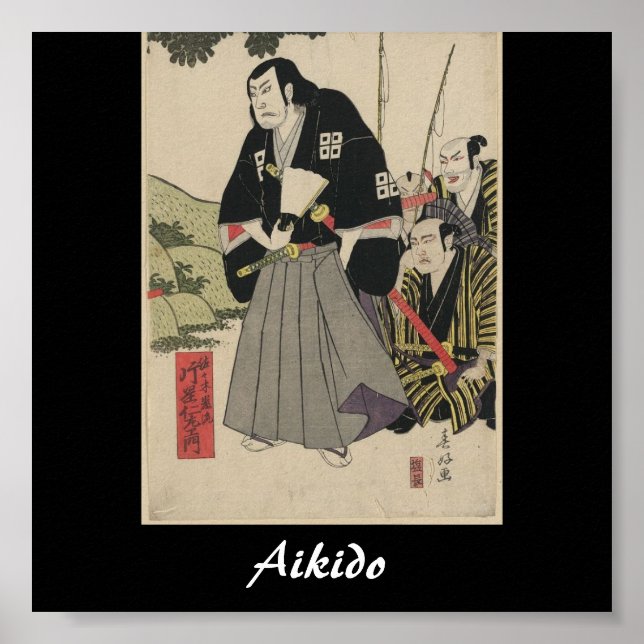 Aikido Japanese Martial Art Poster (Vorne)