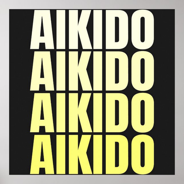 AIKIDO | Martial Arts Poster (Vorne)