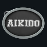 Aikido Ovale Gürtelschnalle<br><div class="desc">Aikido</div>