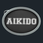 Aikido Ovale Gürtelschnalle<br><div class="desc">Aikido</div>