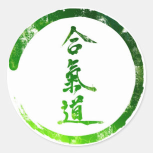 Aikido Runder Aufkleber