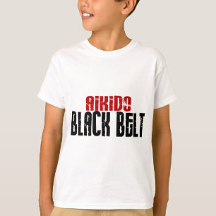 Aikido-schwarzer Gürtel T-Shirt
