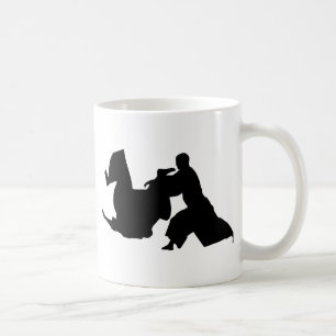 Aikido-Silhouette Kaffeetasse