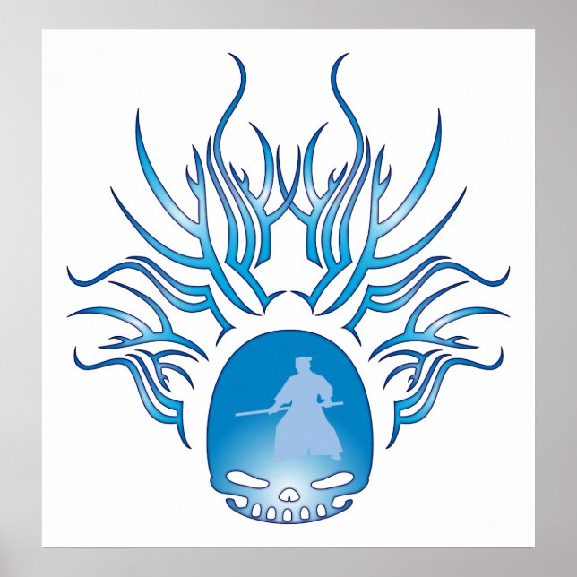Aikido Skull Poster (Vorne)