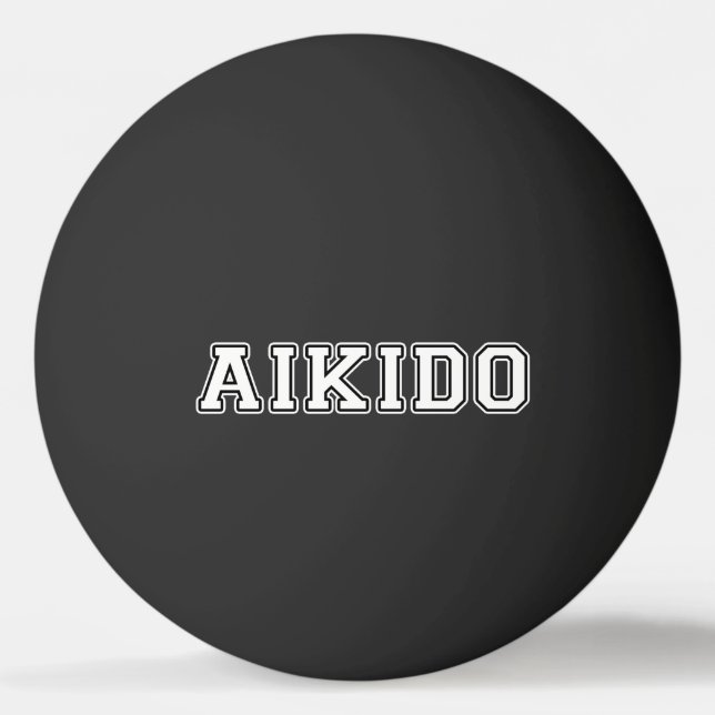 Aikido Tischtennisball (Vorderseite)